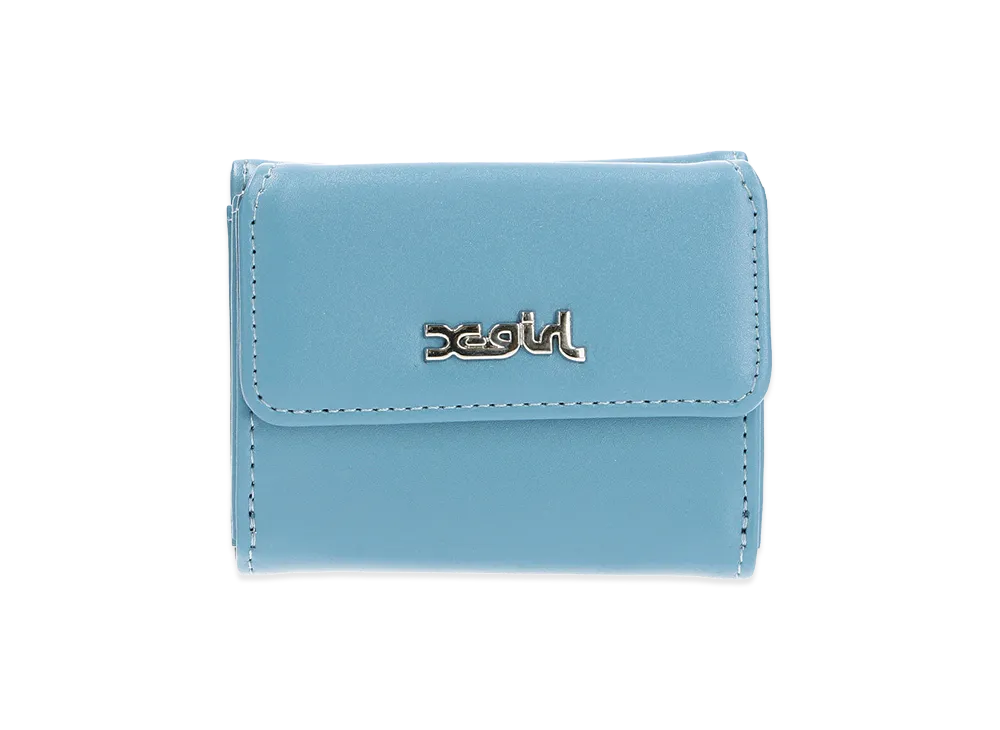 X-Girl Women's Faux Leather Mini Wallet "Blue"