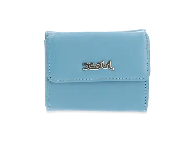 X-Girl Women's Faux Leather Mini Wallet "Blue"