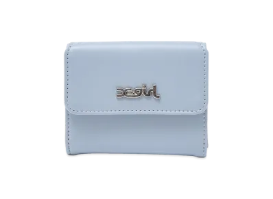 X-Girl Women's Faux Leather Mini Wallet "Light Blue"