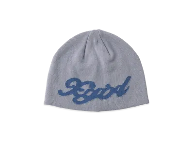 X-Girl Women's Script Logo Jacquard Beanie "Light Blue"