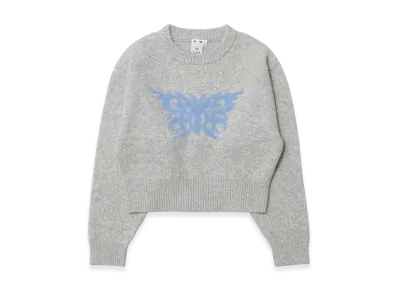 X-Girl Women's Tribal Butterfly Knit Top "Grey"