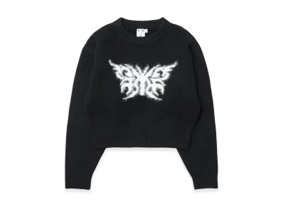 X-Girl Women's Tribal Butterfly Knit Top "Black"