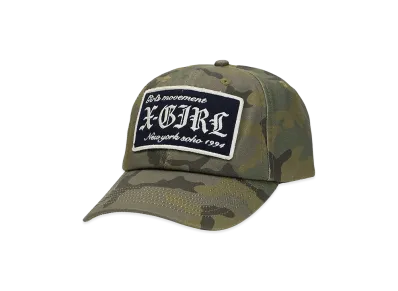 X-Girl Women's Logo Patch 6Panel Cap "Camo"