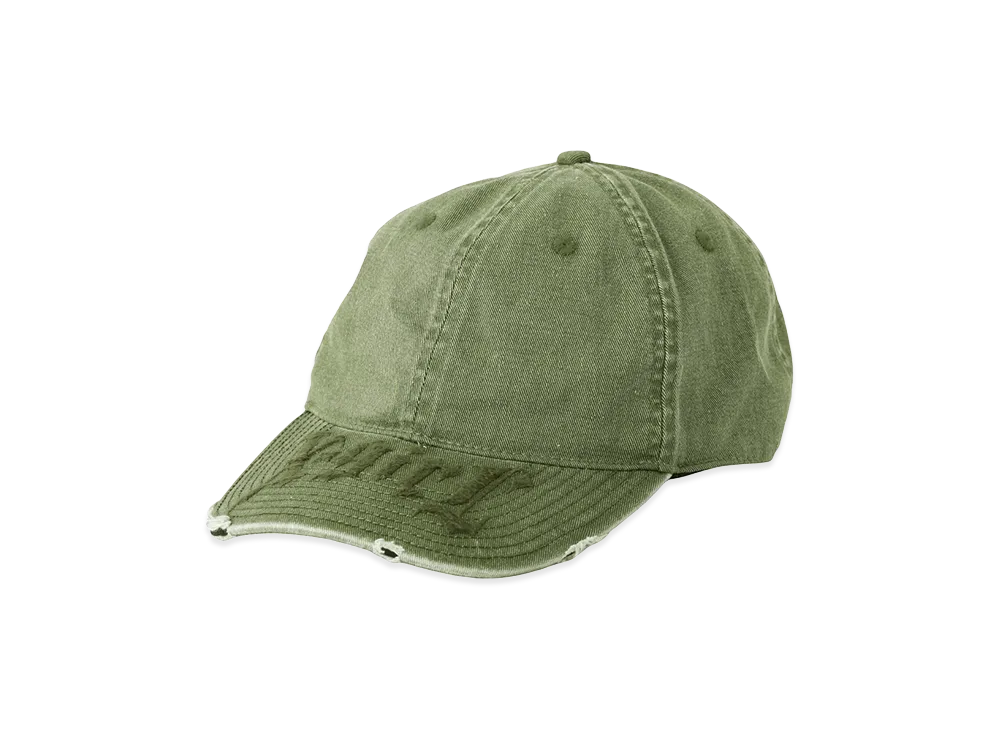 X-Girl Women's Gothic Logo 6Panel Cap "Olive"