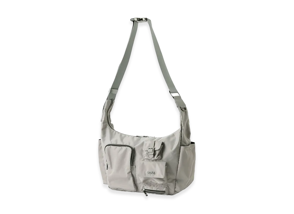 X-Girl Women's Multi Pocket Shoulder Bag "Grey"