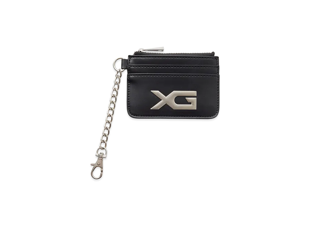 X-Girl Women's Xg Emblem Buckle Faux Leather Card Case "Black"