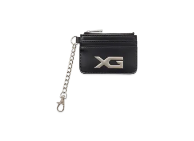 X-Girl Women's Xg Emblem Buckle Faux Leather Card Case "Black"