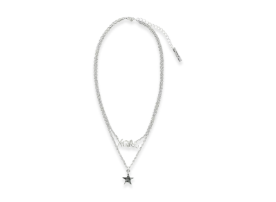 X-Girl Women's Two Strand Necklace "Silver"