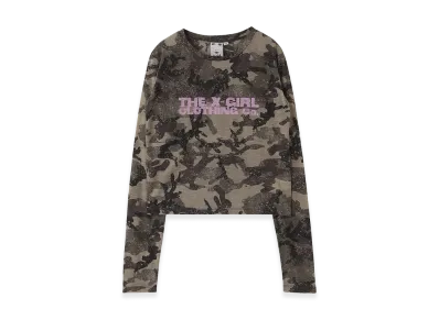 X-Girl Women's Faded Camo Sheer L/S Top "Camo"