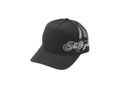 X-Girl Women's Side Script Logo Trucker Cap "Black"