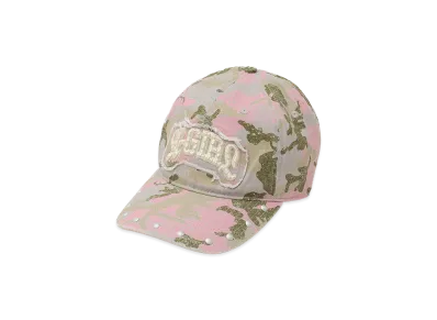 X-Girl Women's Studded Logo Patch 6Panel Cap "Pink"