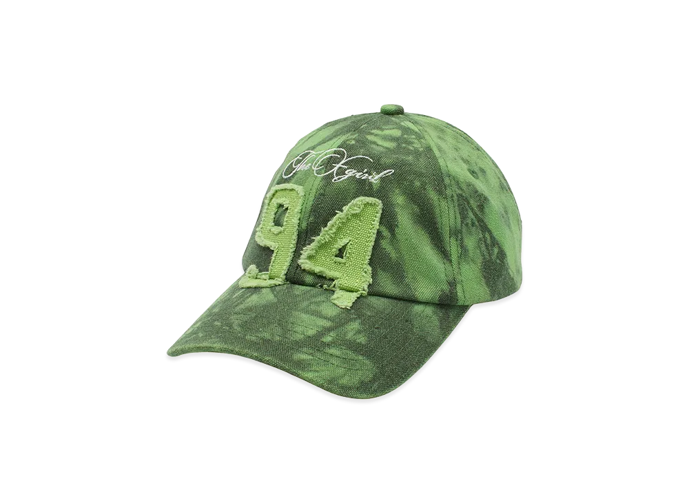 X-Girl Women's Faded Number Logo 6Panel Cap "Green"