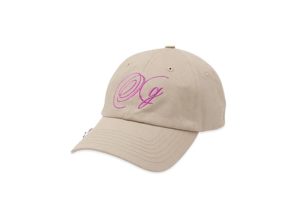 X-Girl Women's Charm Accent Xg Logo 6Panel Cap "Beige"
