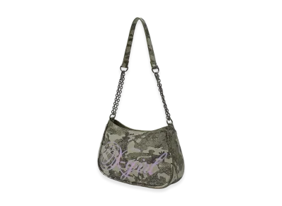 X-Girl Women's Spray Script Logo Shoulder Bag "Camo"