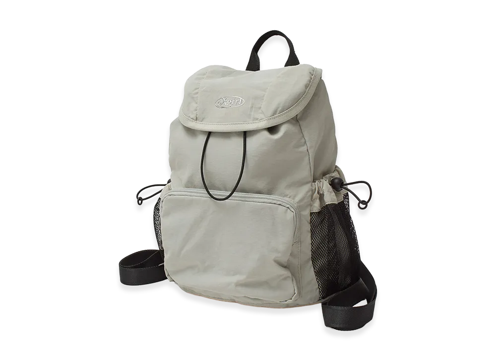 X-Girl Women's Lightweight 2Way Mini Daypack "Light Grey"