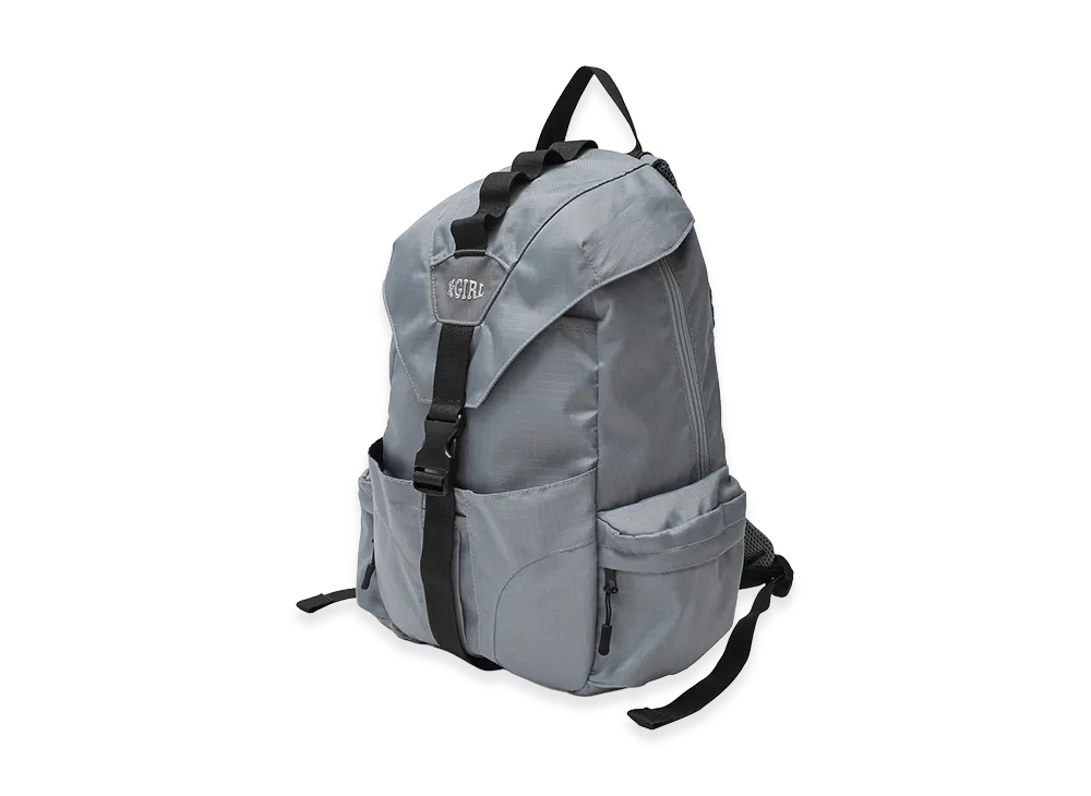 X-Girl Women's Metallic Logo Backpack "Grey"