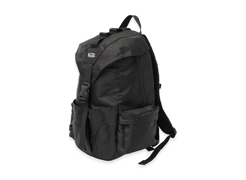 X-Girl Women's Metallic Logo Backpack "Black"