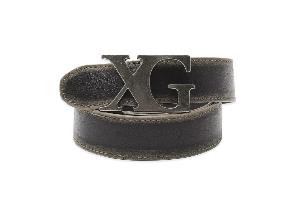 X-Girl Women's Xg Emblem Clasp Faux Leather Belt "Black"