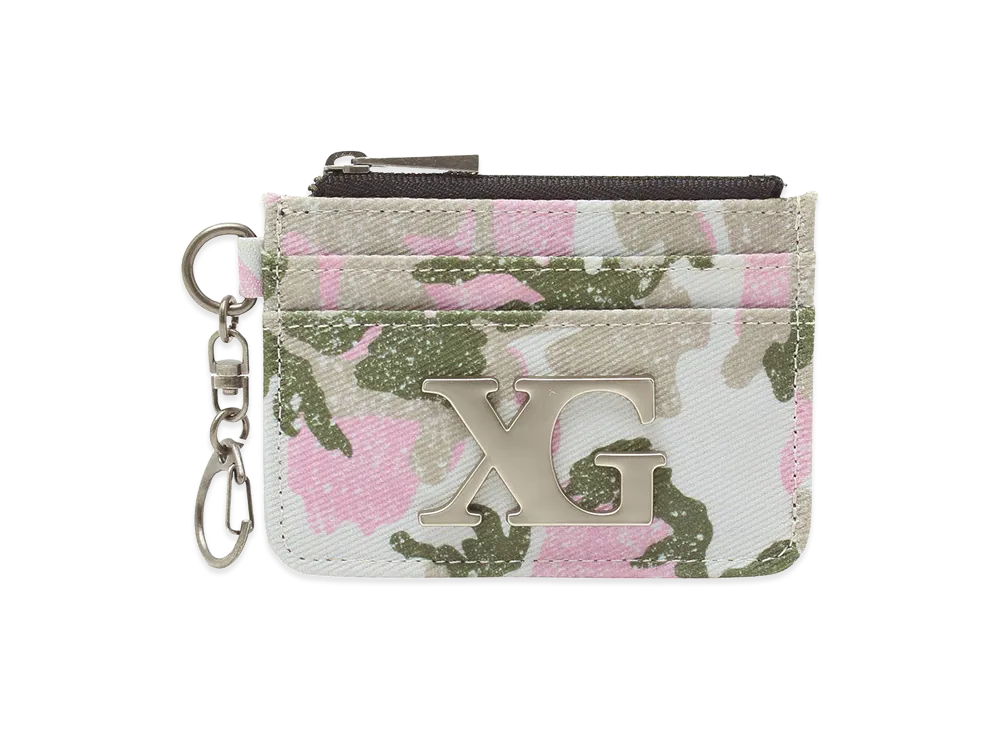 X-Girl Women's Xg Emblem Clasp Card Case "Pink"