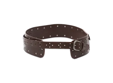 X-Girl Women's Studded Thick Belt "Brown"