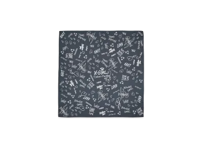X-Girl Women's Graffiti Scarf "Black"