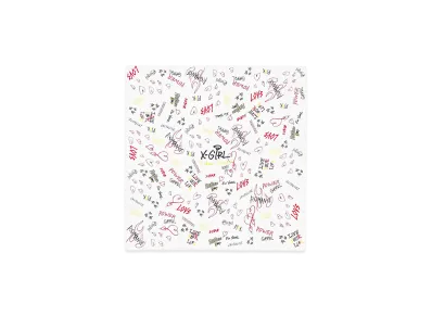 X-Girl Women's Graffiti Scarf "White"