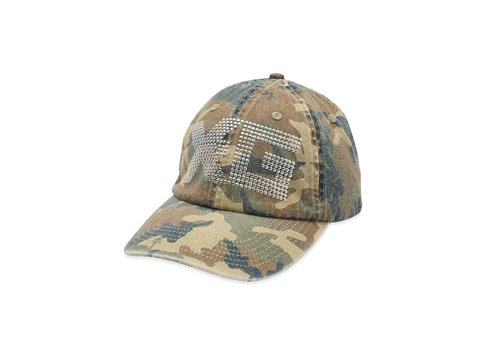 X-Girl Women's Logo Mark Studded 6Panel Cap "Camo"