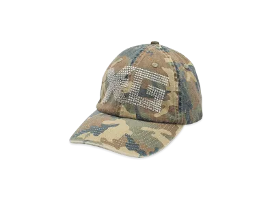 X-Girl Women's Logo Mark Studded 6Panel Cap "Camo"