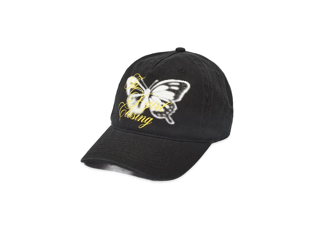 X-Girl Women's Butterfly Script Logo 6Panel Cap "Black"