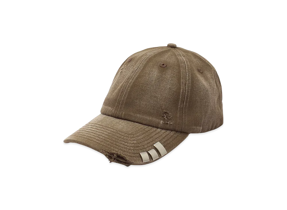 X-Girl Women's Distressed Metal Parts 6Panel Cap "Brown"