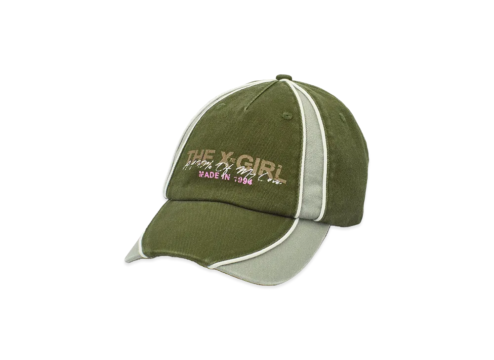 X-Girl Women's Paneled 6Panel Cap "Olive"
