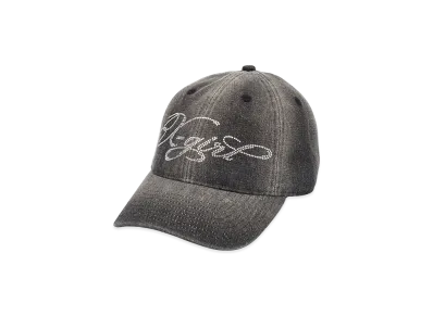 X-Girl Women's Rhinestone Logo Denim Cap "Black"