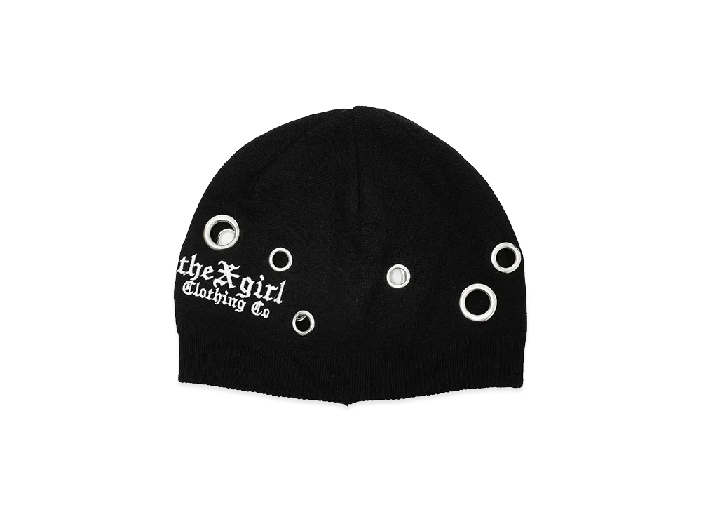X-Girl Women's Eyelet Beanie "Black"