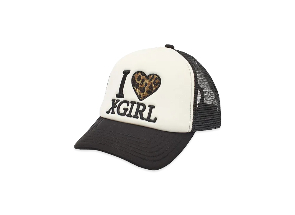 X-Girl Women's I Love Trucker Cap "Black"