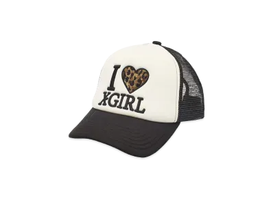 X-Girl Women's I Love Trucker Cap "Black"