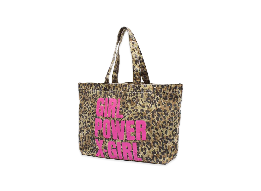 X-Girl Women's Girl Power Big Tote Bag "Beige"