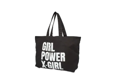 X-Girl Women's Girl Power Big Tote Bag "Black"