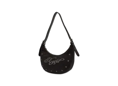 X-Girl Women's Faux Suede Shoulder Bag "Black"