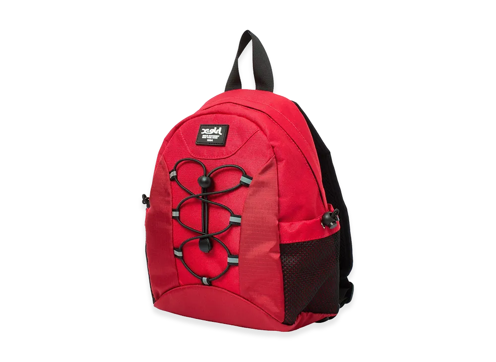 X-Girl Women's Bungee Cord 2Way Mini Daypack "Red"