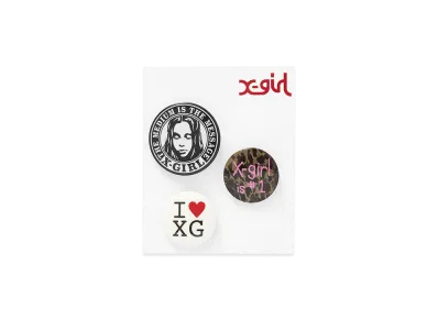 X-Girl Women's Button Badge Set "Murti"