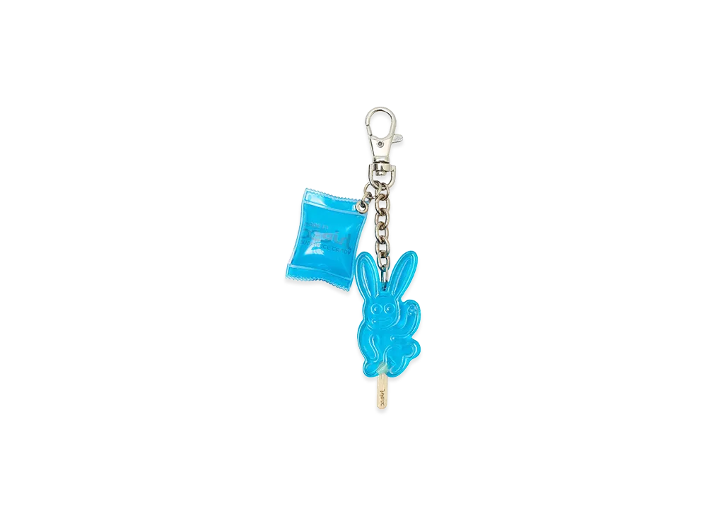 X-Girl Women's Bunny Ice Candy Key Charm "Light Blue"
