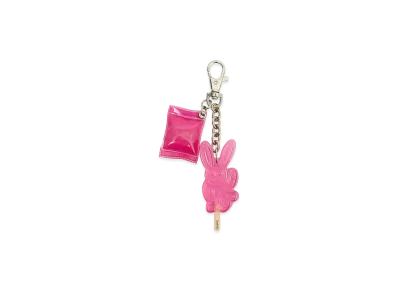 X-Girl Women's Bunny Ice Candy Key Charm "Pink"