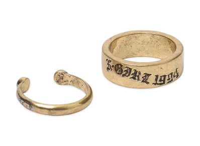 X-Girl Women's 2-Piece Set Ring "Gold"