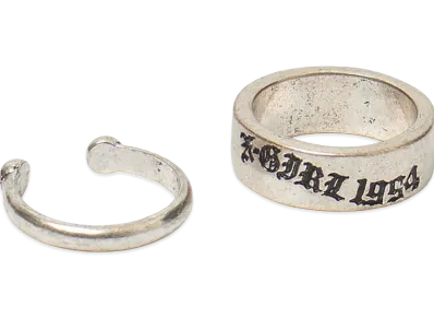 X-Girl Women's 2-Piece Set Ring "Silver"