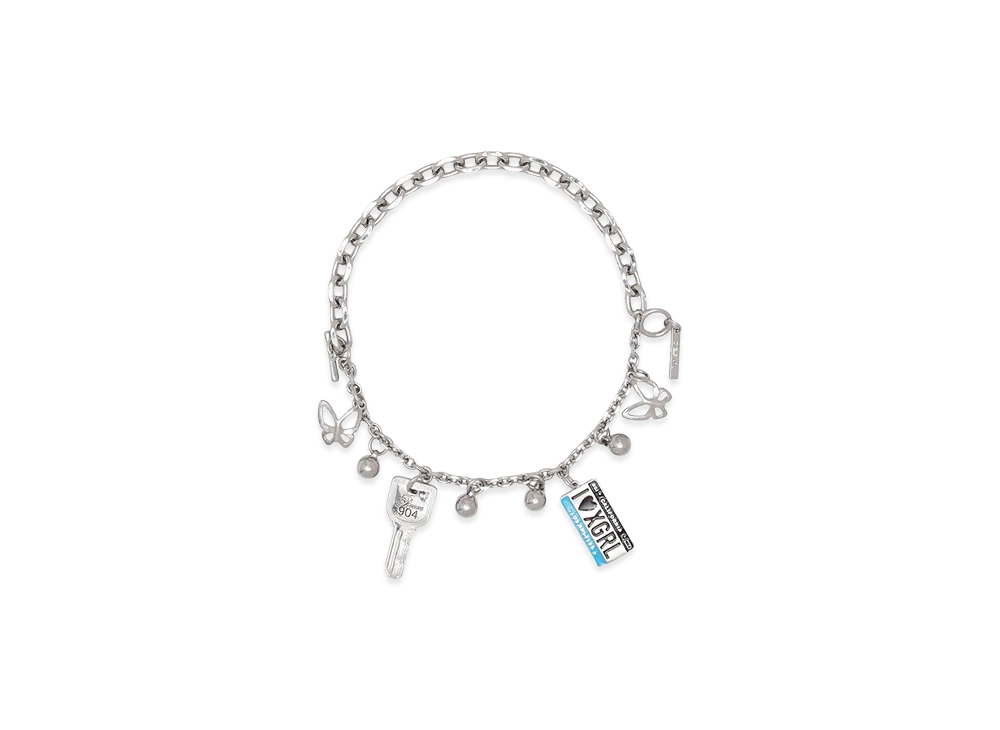 X-Girl Women's Sentimental Value Charms Bracelet "Silver"