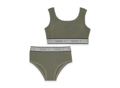 X-Girl Women's Logo Underwear Set "Olive"