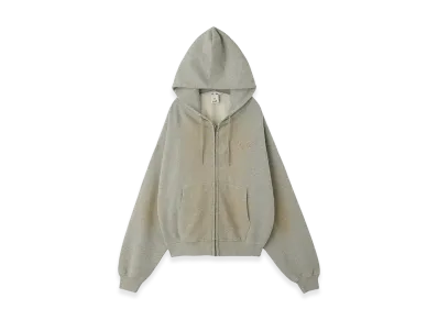 X-Girl Women's Spray Print Zip Up Hoodie "Ash"