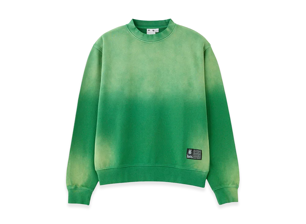 X-Girl Women's Overdyed Sweat Top "Green"