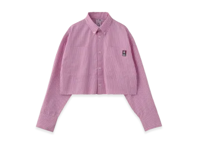 X-Girl Women's Face Cropped L/S Shirt "Pink"