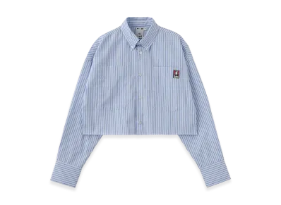 X-Girl Women's Face Cropped L/S Shirt "Light Pink"